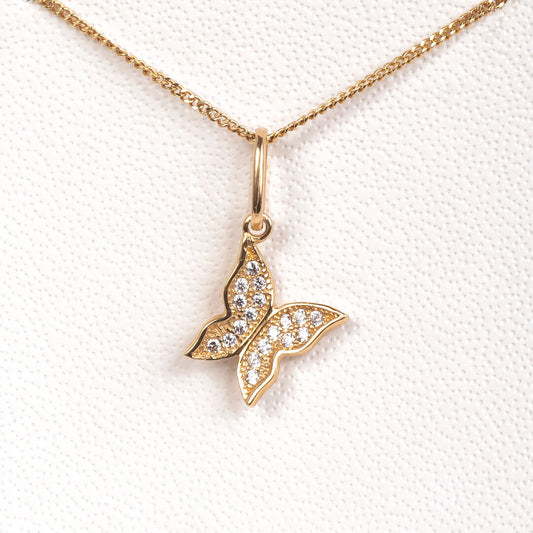 Dije Mariposa con Circonias 11mm