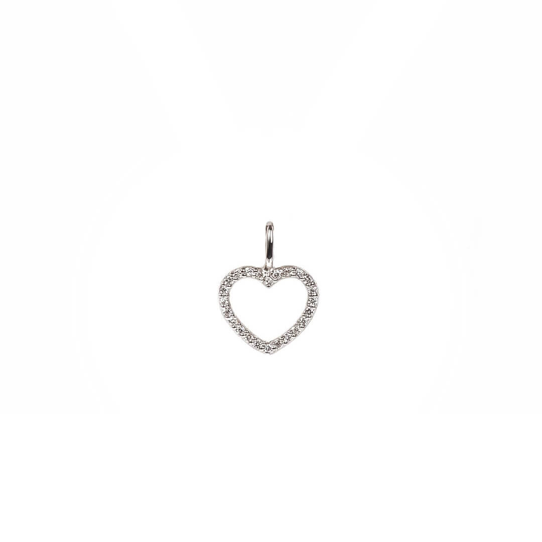 Dije de Corazón con Diamantes Naturales 0.22qts