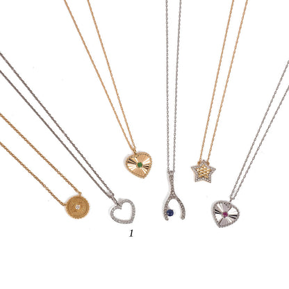 Dije de Corazón con Diamantes Naturales 0.22qts