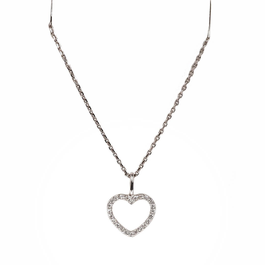 Dije de Corazón con Diamantes Naturales 0.22qts
