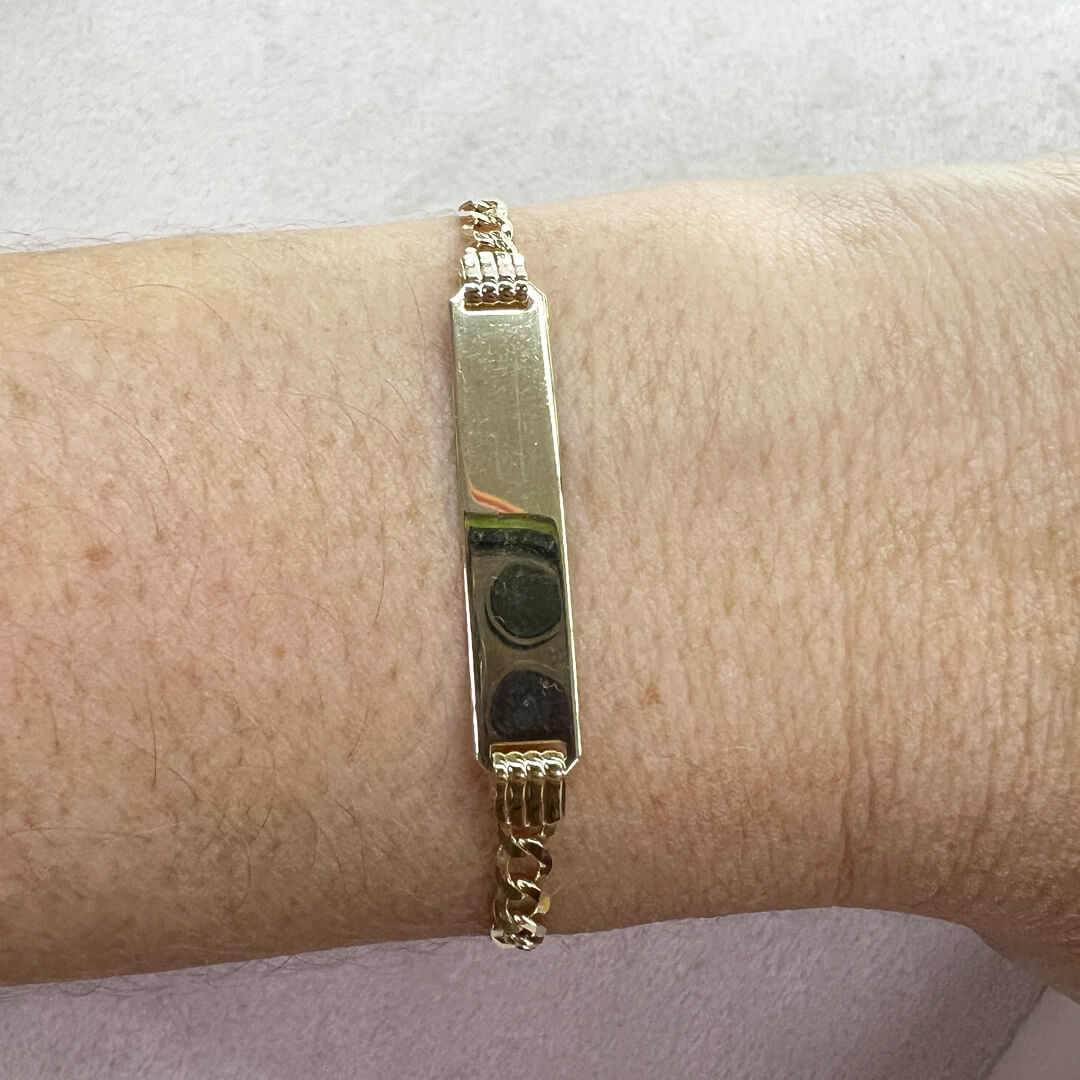 Esclavita con Tejido Barbado 14k