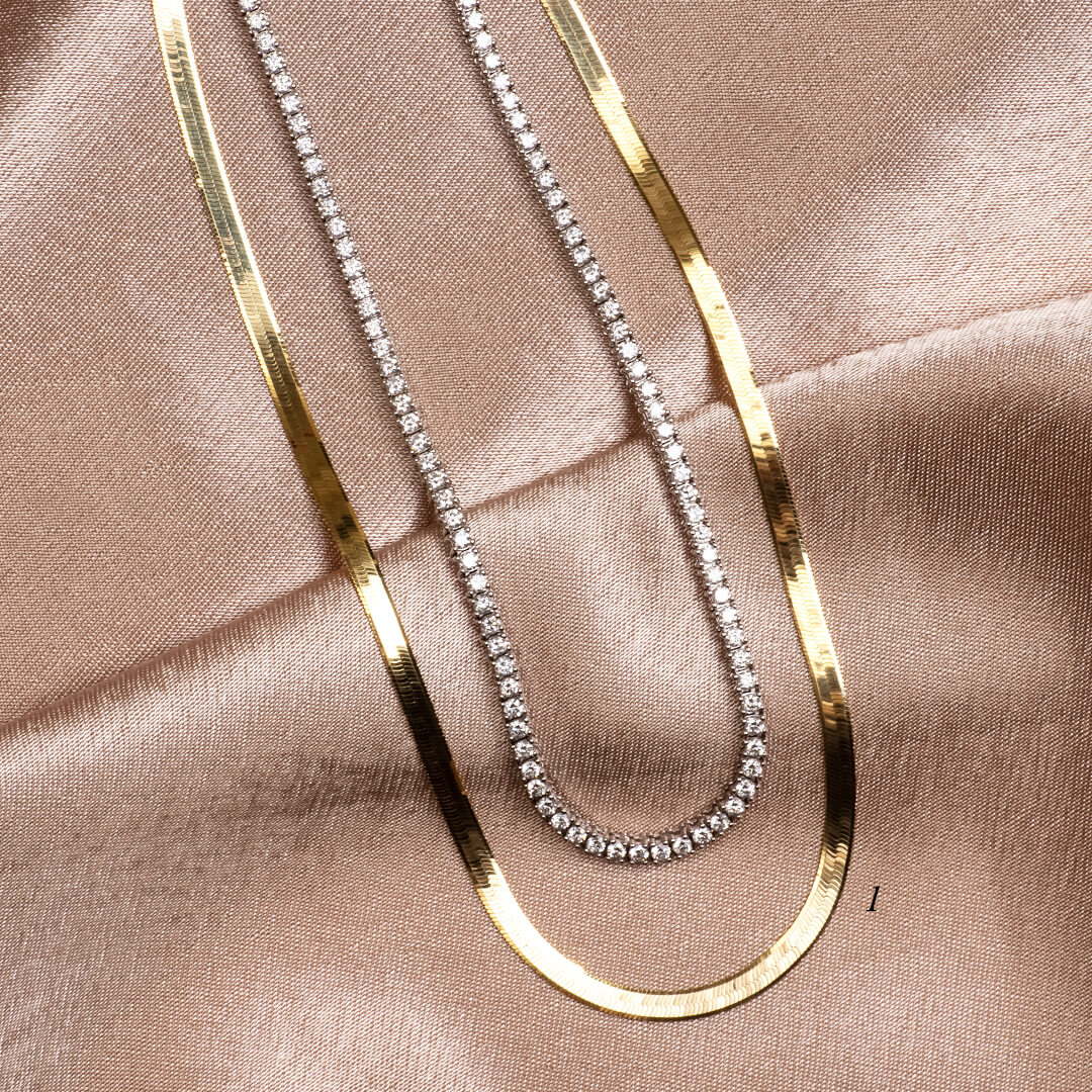 Gargantilla Planchada 3mm 14k