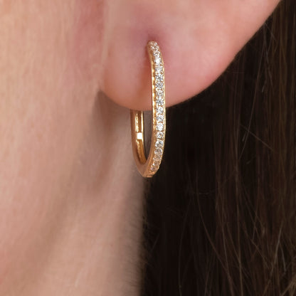 Huggies Ovales on Circonias 17mm