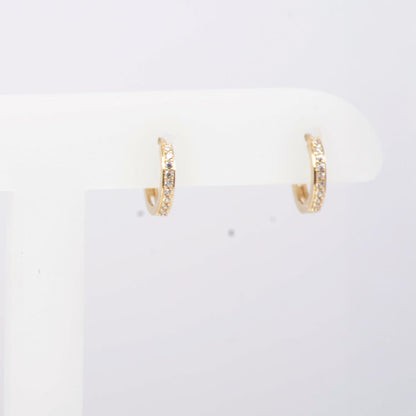 Huggies Redondos con Circonias 10mm