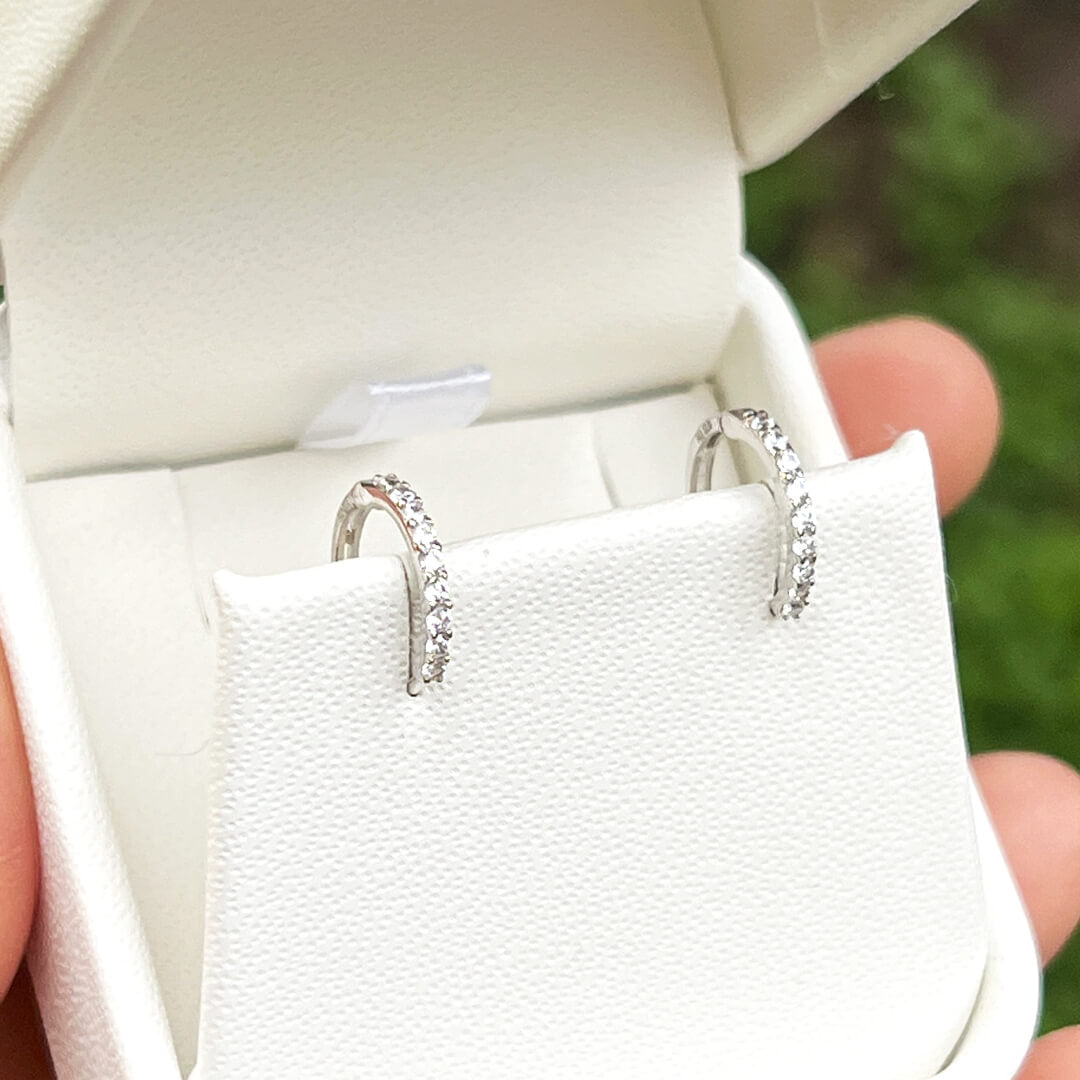 Huggies con Circonias 11mm