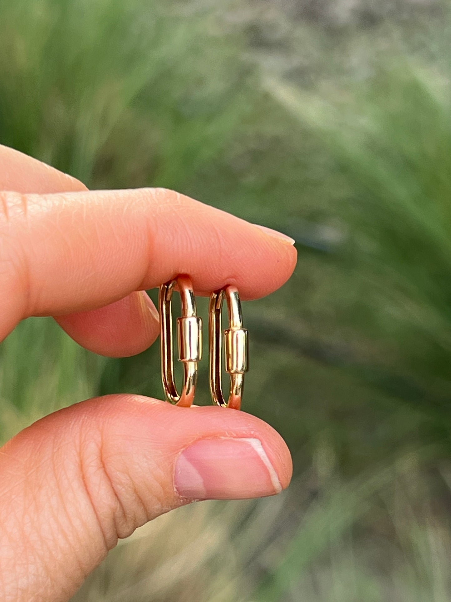 Huggies de Tubo Lisos 14k