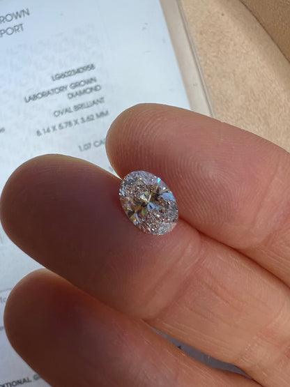 Diamante de Laboratorio Corte Oval 1.07qts