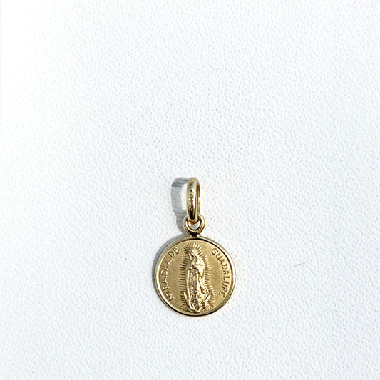 Medalla Virgen Gpe. y papa Juan Pablo II (doble vista)