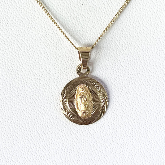 Medalla con Virgen de Guadalupe 14mm