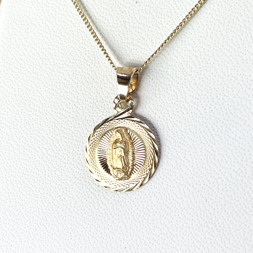 Medalla con Virgen de Guadalupe 14mm