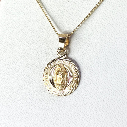 Medalla con Virgen de Guadalupe 14mm