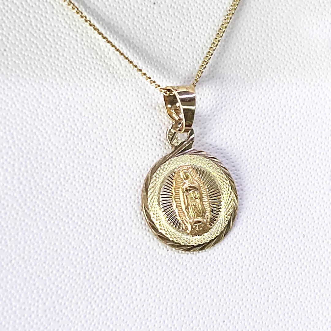 Medalla con Virgen de Guadalupe 14mm