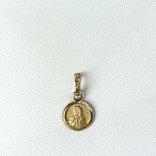 Medalla de la Virgen de Guadalupe 9mm