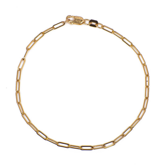 Pulsera Eslabones tipo Clip 14k