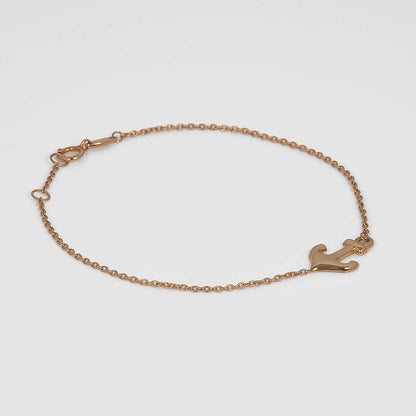 Pulsera Cadena con Ancla 14k