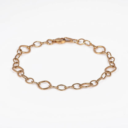 Pulsera Eslabones Redondos 14k