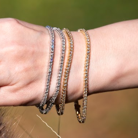 Pulsera Tennis 14k Diamantes Lab Grown 2.70qts