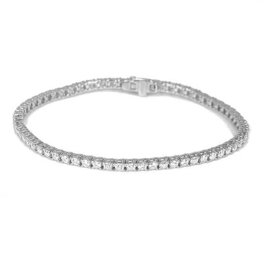 Pulsera Tennis 14k Diamantes Lab Grown 3qts