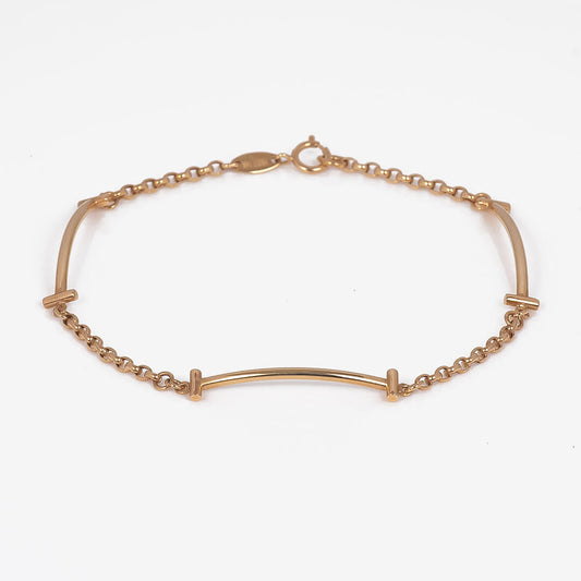 Pulsera con 3 Barritas y Cadena