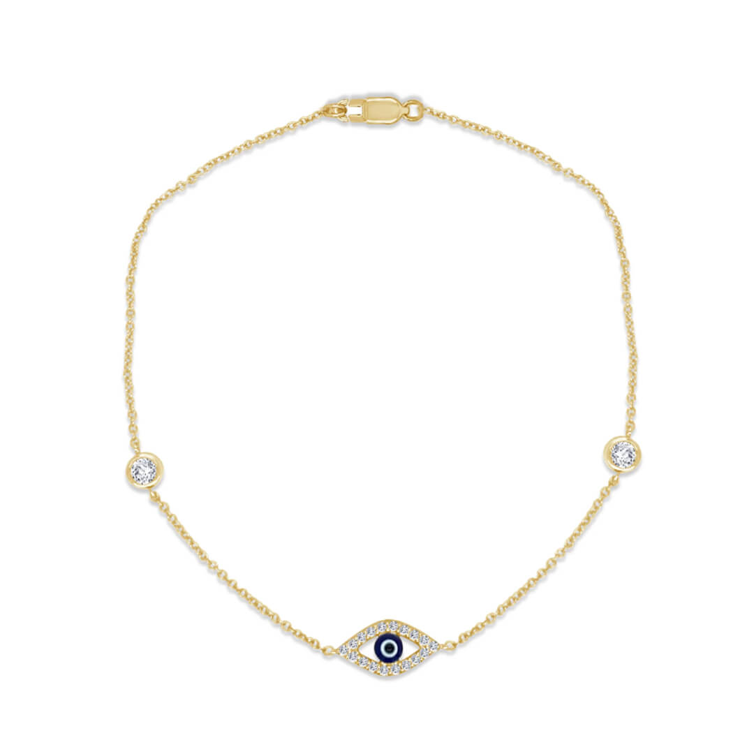 Pulsera con Diamantes Naturales 0.20qts