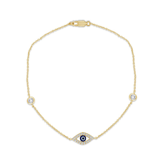 Pulsera con Diamantes Naturales 0.20qts