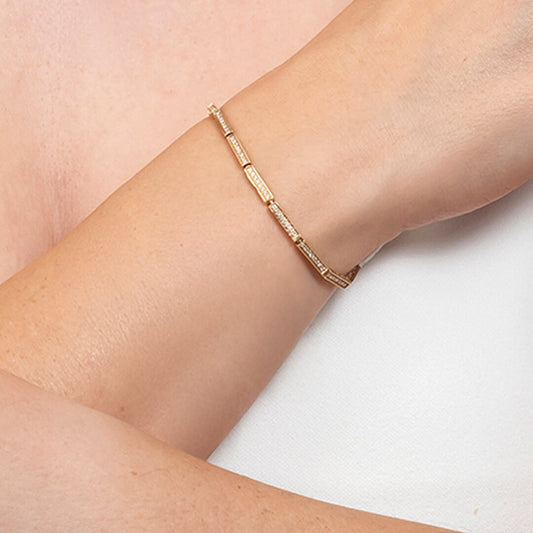 Pulsera con Diamantes Naturales 0.33qts