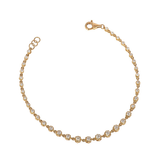 Pulsera con Diamantes Naturales 0.85qts