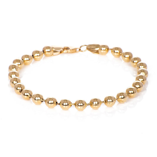 Pulsera de Bolas Lisas 5mm