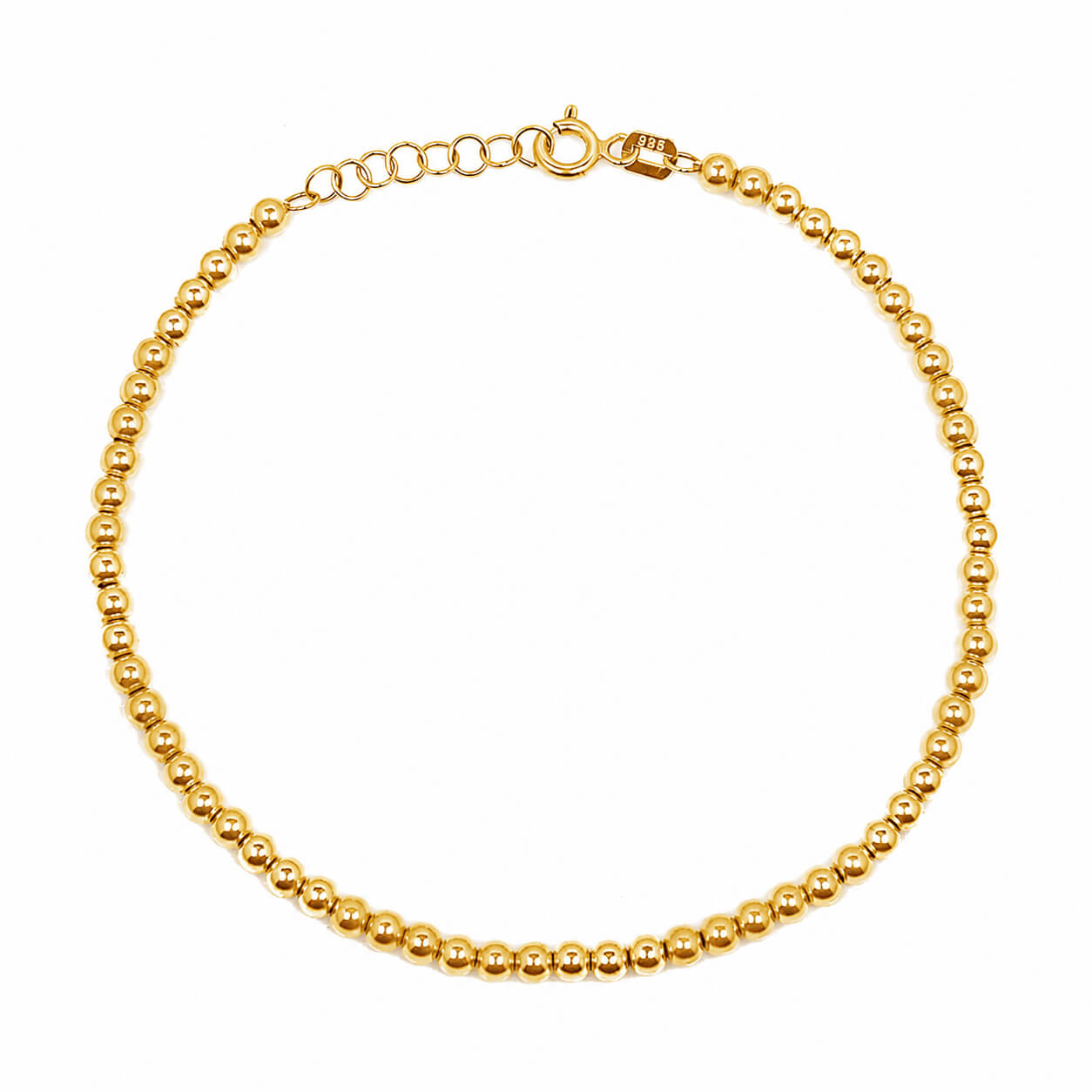 Pulsera de Bolitas Lisas 14k