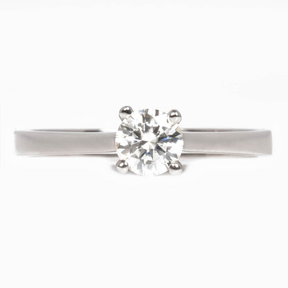 Solitario Moissanita Corte Redondo 0.50qts