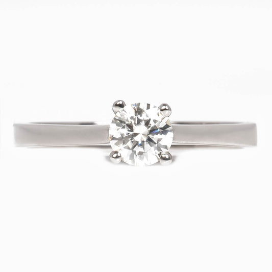 Solitario Moissanita Corte Redondo 0.50qts