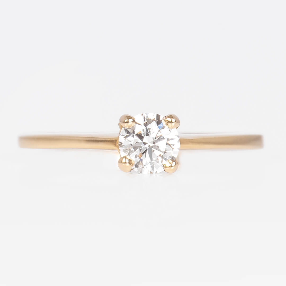 Solitario Diamante de Laboratorio Corte Ideal 0.37qts