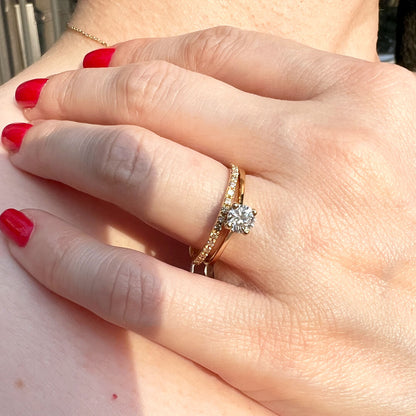 Solitario Diamante de Laboratorio Corte Ideal 0.37qts