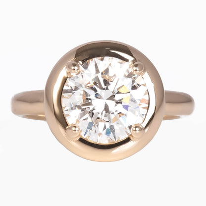 Solitario con Bisel Chunky Diamante Labgrown 3.00qts