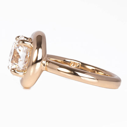 Solitario con Bisel Chunky Diamante Labgrown 3.00qts