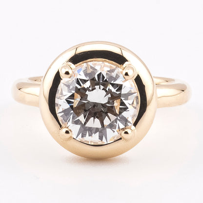 Solitario con Bisel Chunky Diamante Labgrown 3.00qts