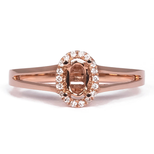 Montura"Halo" Para Piedra Oval