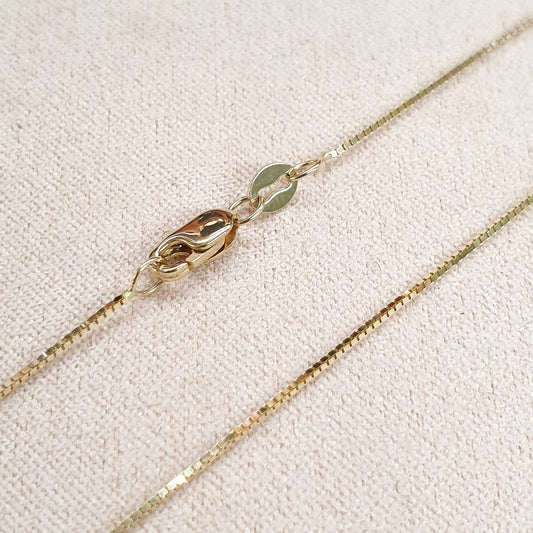 Cadena box 45cm 14k