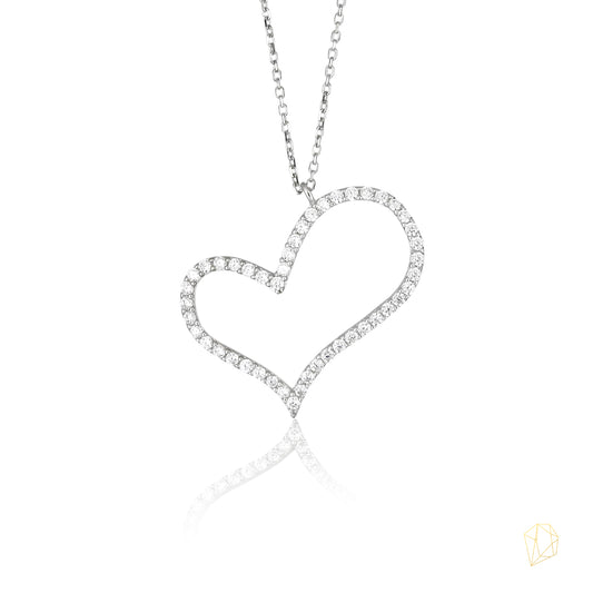 Dije Corazón con circonias