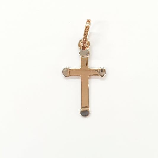 Cruz combinada puntas blancas