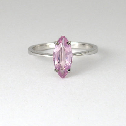 Marquise purple spinel ring