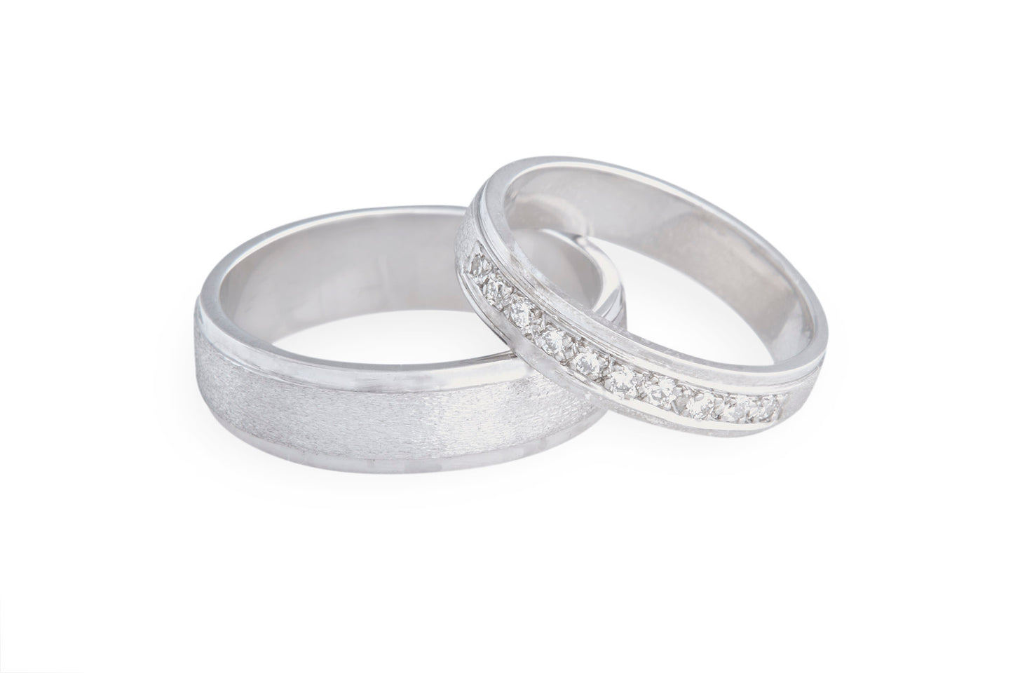 Argollas cepilladas diamantes 0.20qts