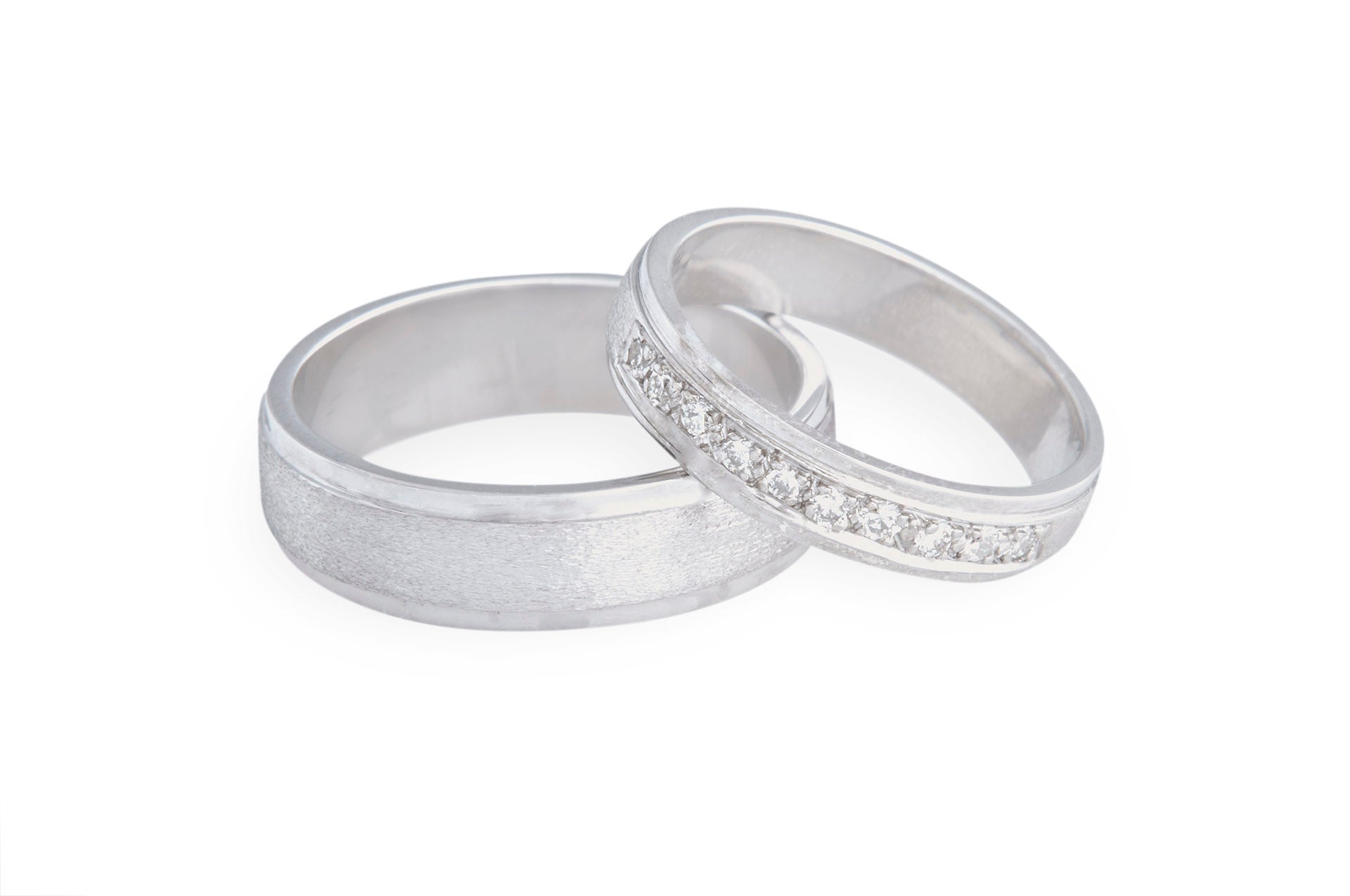 Argollas cepilladas diamantes 0.20qts