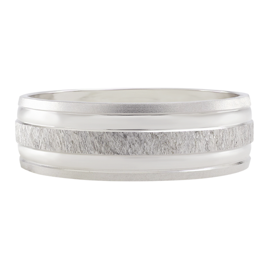 Argolla 6mm mate y bisel con carrucha