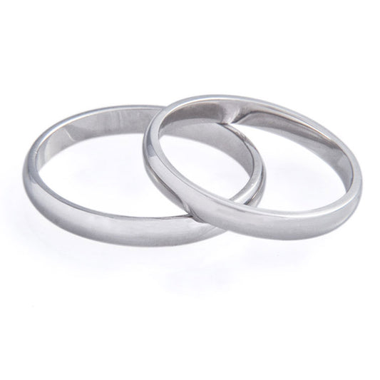 Argollas lisas media caña 2.5mm