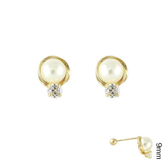 Perla y circonia tipo tu y yo