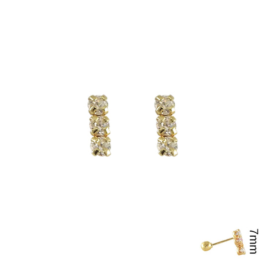 Barrita tres circonias cúbicas