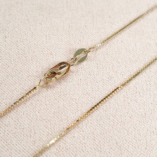 Cadena box 40cm 14k