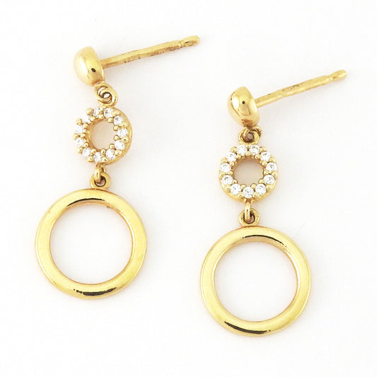 Aretes aros con Circonias