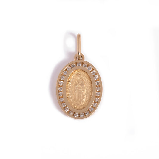 Virgen de Guadalupe con circonias
